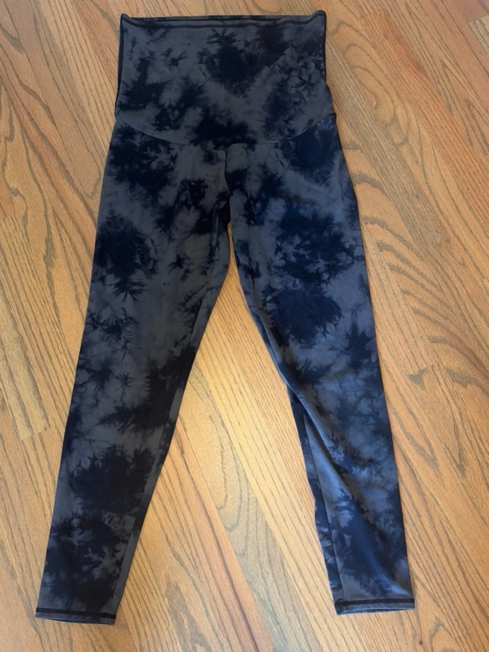 Threads 4 Thought Black Tie-Dye High-Waist Leggings